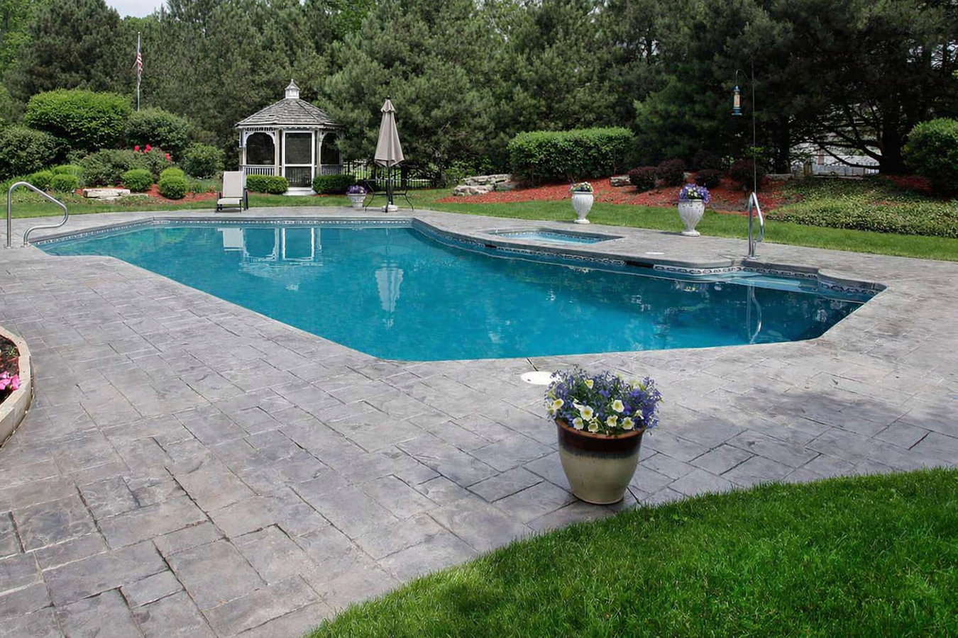 Concrete pool decks in Downey, CA