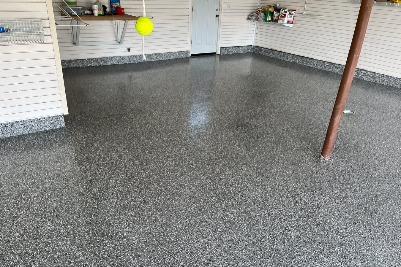 Garage floor concrete in Downey, CA