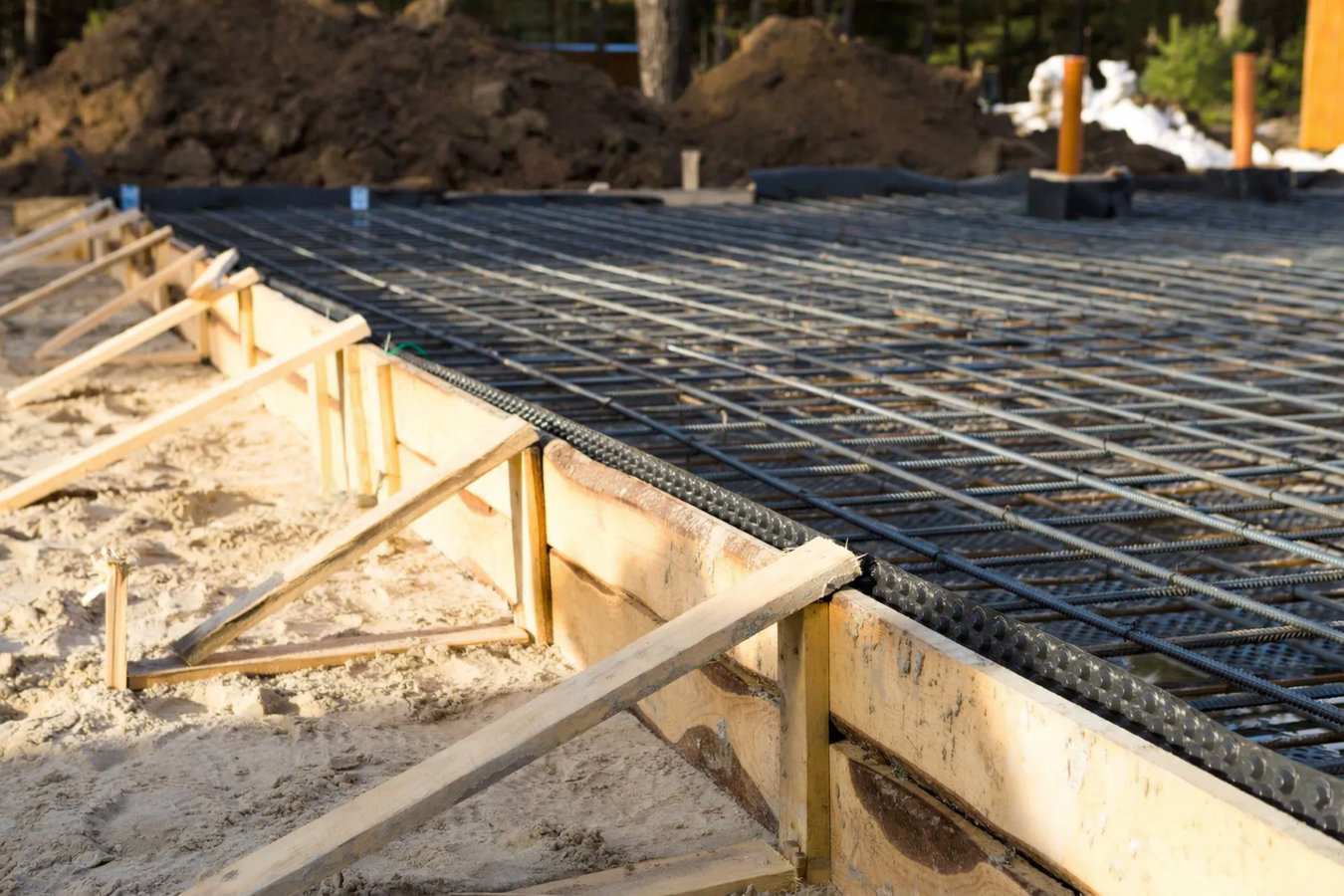 Slab foundation building in Downey, CA